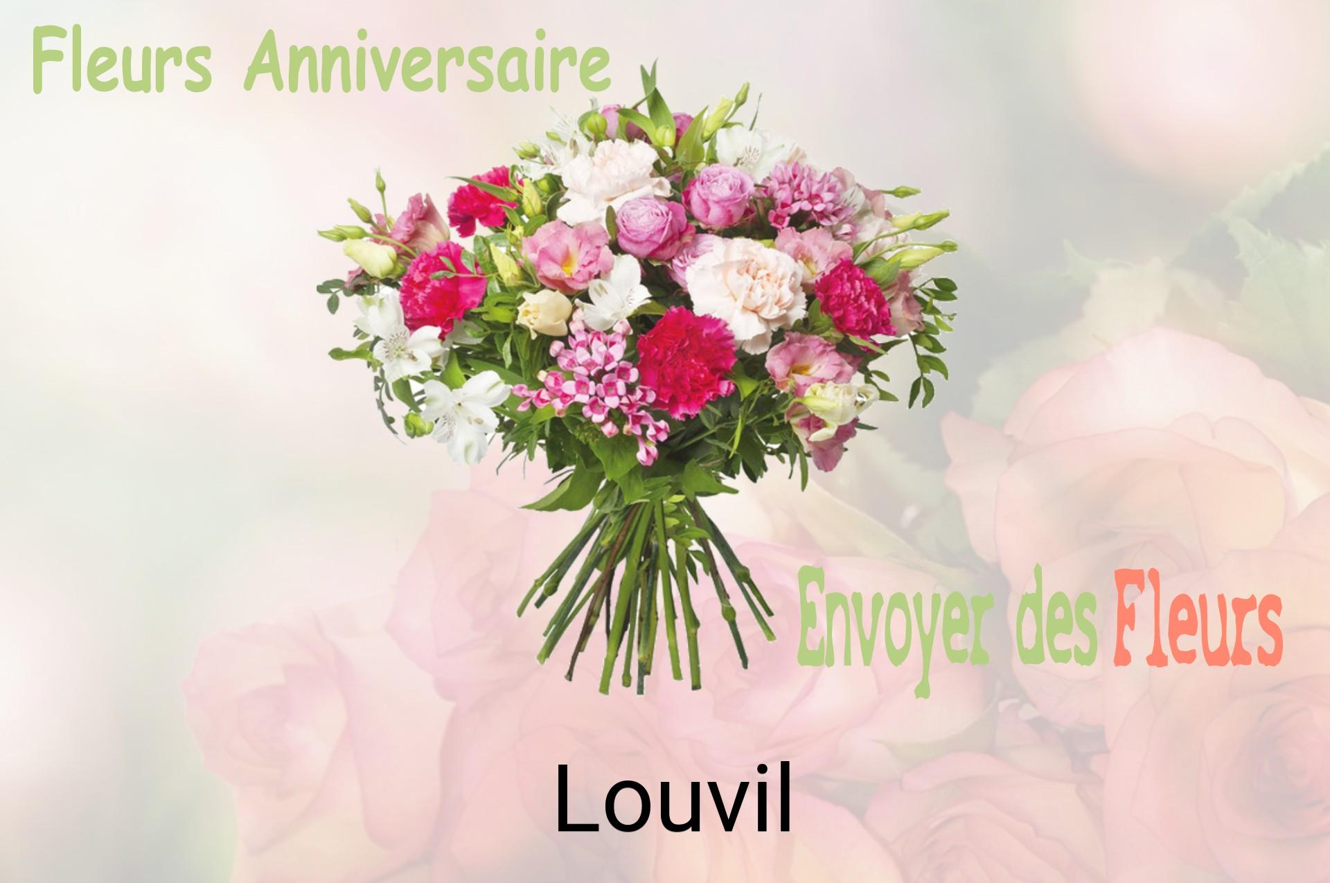 Bouquet de fleurs d’anniversaire livré à Louvil